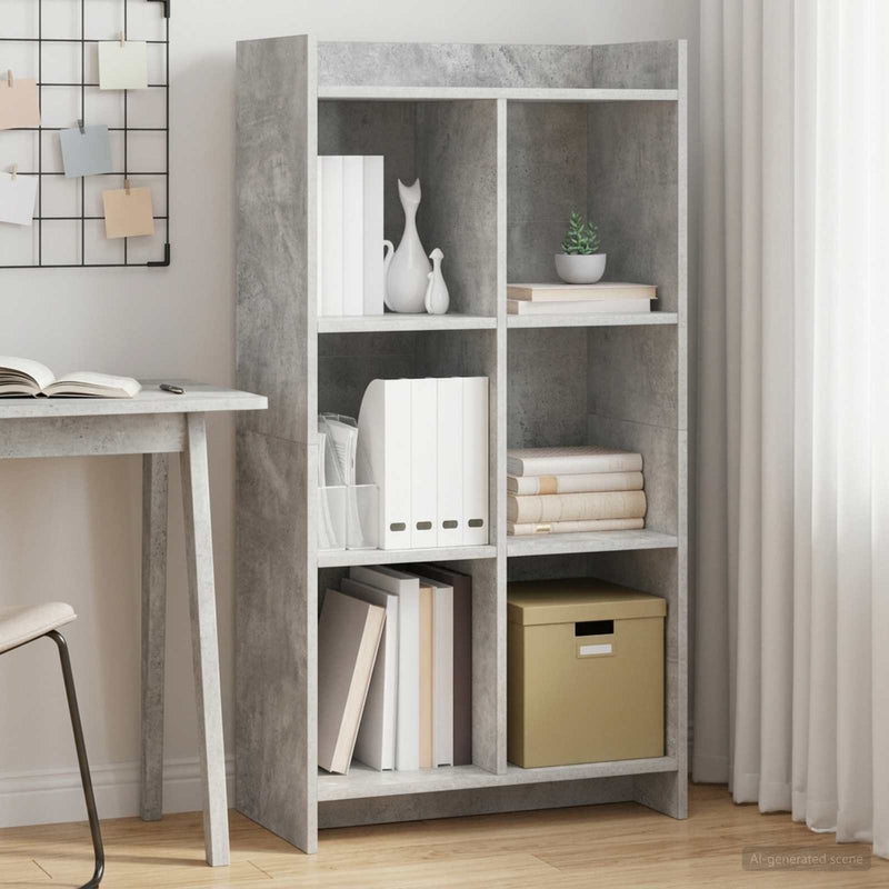 Bibliotecă Gri Concret 59 x 30 x 111 cm Lemn prelucrat
