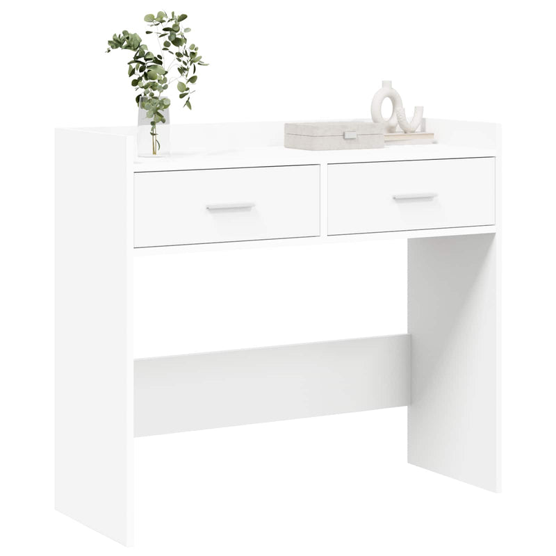 Masă de consolă Alb 90 x 35 x 80 cm Lemn prelucrat