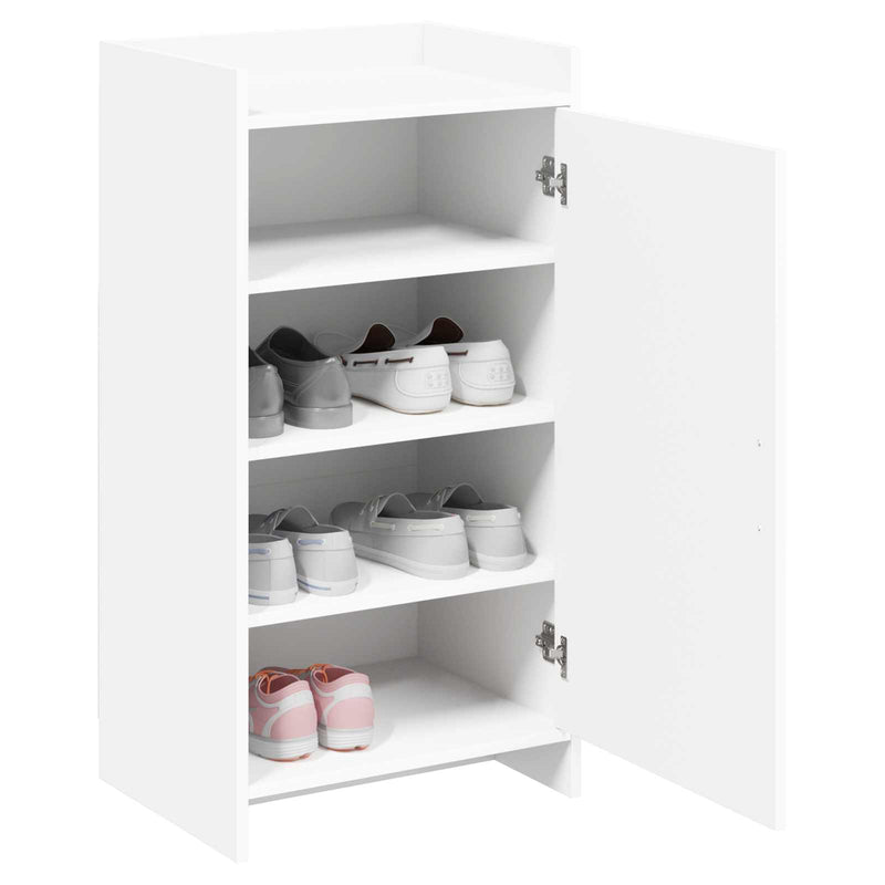 Dulap pentru pantofi cu ușă Alb 48 x 36 x 92 cm Lemn prelucrat