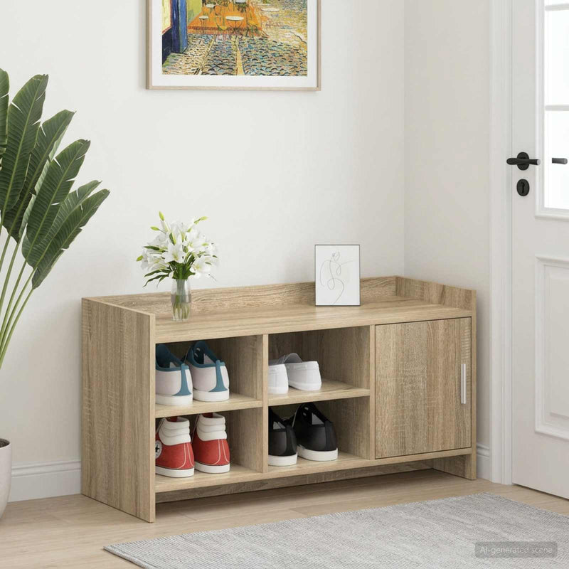 Dulap pentru pantofi cu ușă Stejar Sonoma 100 x 39,5 x 51 cm