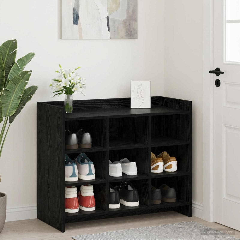 Dulap pentru pantofi Stejar Negru 85 x 39,5 x 70 cm