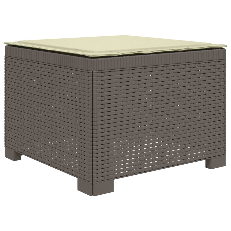 Sofa de grădină cu 3 locuri, cu perne, aspect de rattan PP