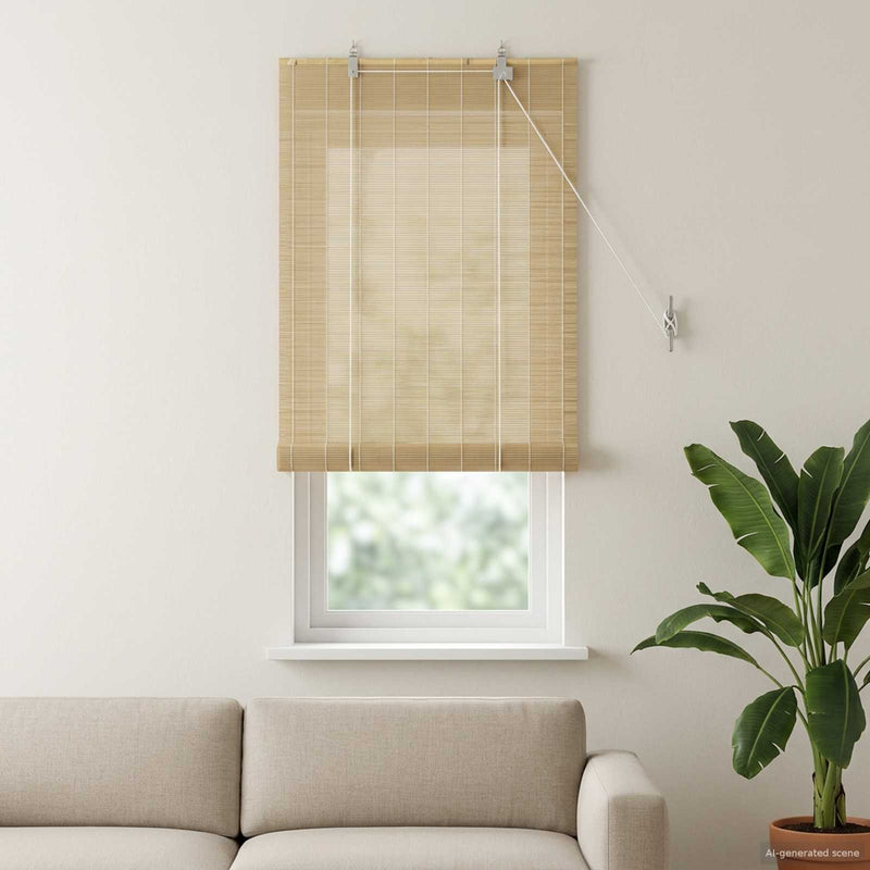 Rulou textil natural 50 x 160 cm Bambus