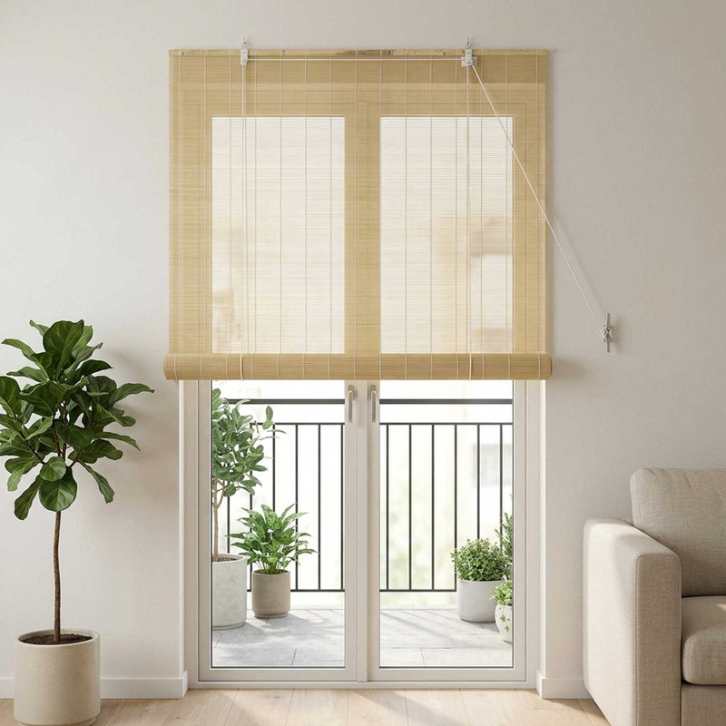 Rulou textil natural 110 x 220 cm Bambus
