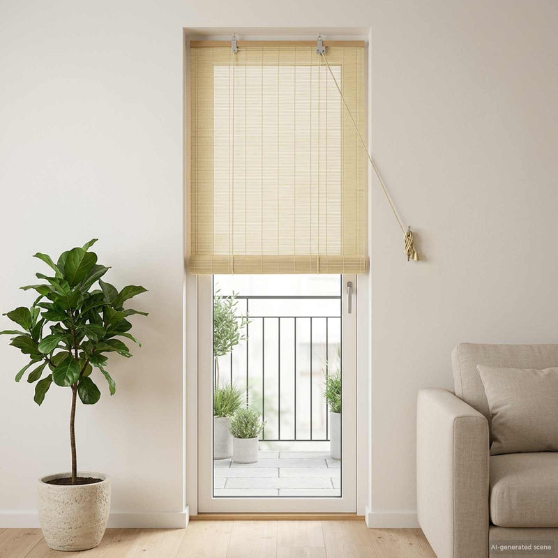 Rulou textil natural 40 x 220 cm Bambus