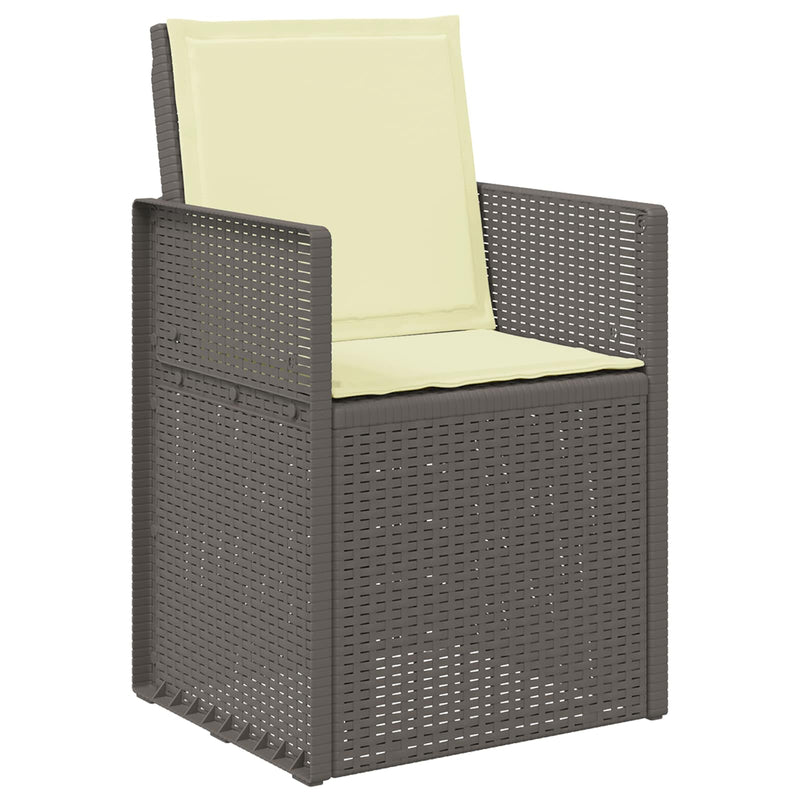 Set de masă pentru grădină 3 buc. Gri deschis și Crem PP