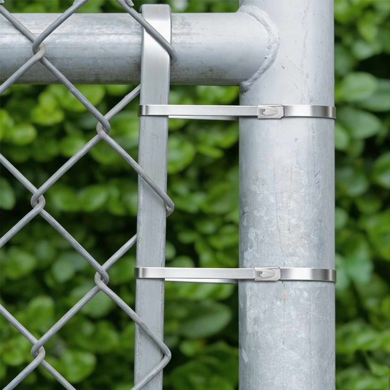 Legătură pentru cablu 50 buc. 4,6 x 150 mm Argintiu
