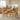 Set de dining 5 buc. Bej Lemn de stejar masiv