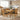 Set de dining 5 buc. Negru Lemn de stejar masiv