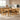 Set de dining 7 buc. Negru Lemn de stejar masiv