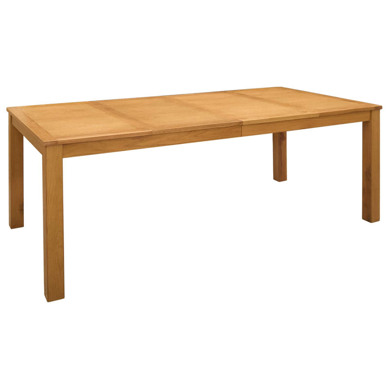 Set de dining 9 buc. Gri Lemn de stejar masiv