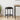 Scaun de bar Gri închis 40 x 32 x 64 cm Lemn prelucrat