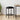 Scaun de bar Negru 40 x 32 x 64 cm Lemn prelucrat