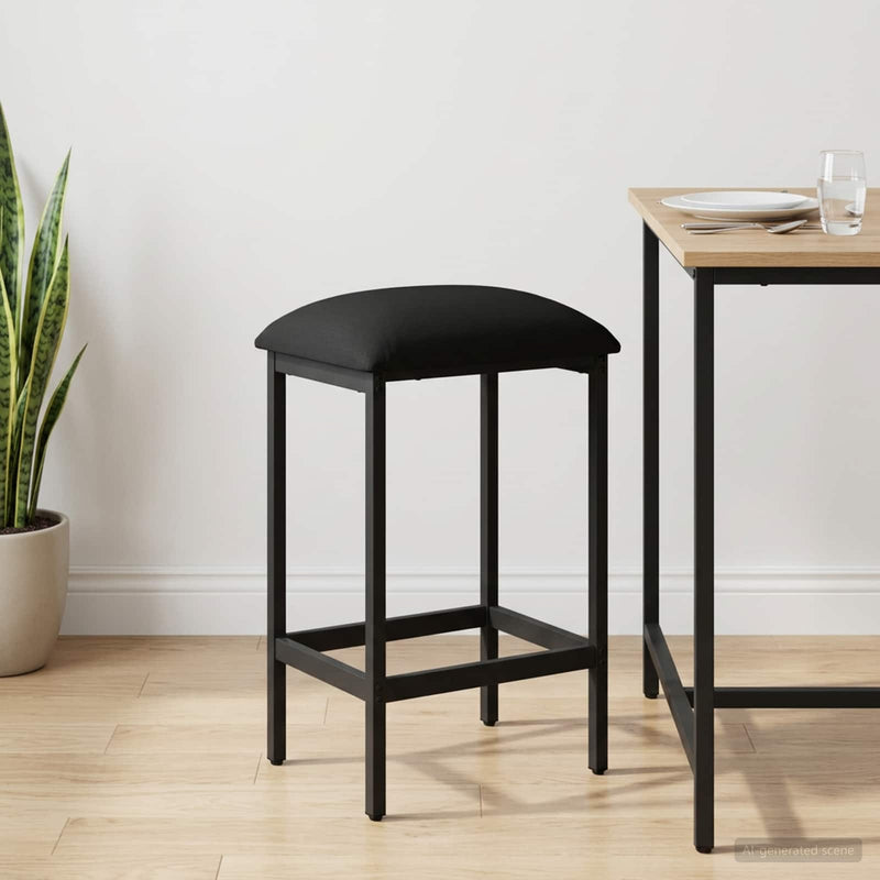 Scaun de bar Negru 40 x 32 x 64 cm Lemn prelucrat