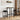 Scaun de bar 2 buc. Negru 40 x 32 x 64 cm Lemn prelucrat