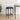 Scaun de bar albastru 40 x 32 x 64 cm Lemn prelucrat