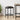 Scaun de bar Gri închis 40 x 32 x 74 cm Lemn prelucrat