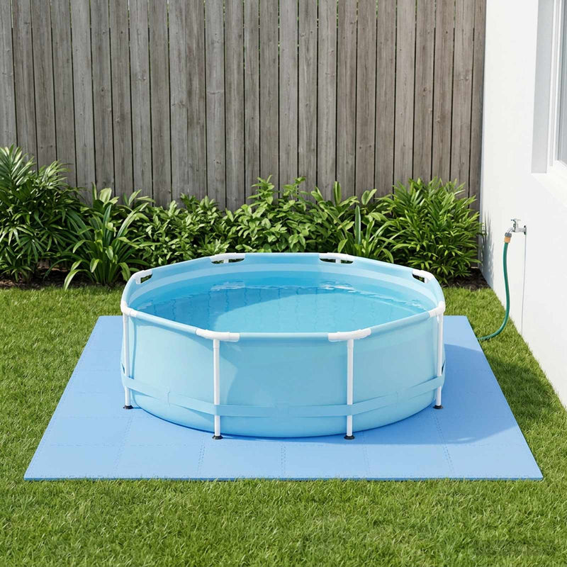 Covor de bazin pentru piscină 40 buc. albastru 14,4 m²