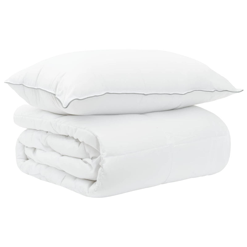 Set Pernă și Cuvertură 2 buc. 140 x 200 cm Vară 1000 g/buc Alb
