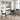 Masă de dining 100 x 50 x 75 cm Lemn prelucrat Negru