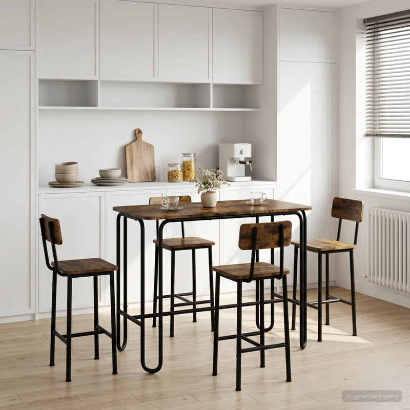 Masă de dining 100 x 50 x 75 cm Lemn prelucrat Stejar fumuriu