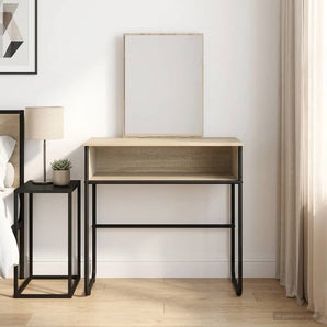 Masă de Machiaj Stejar Sonoma 81 x 40 x 131 cm Lemn prelucrat
