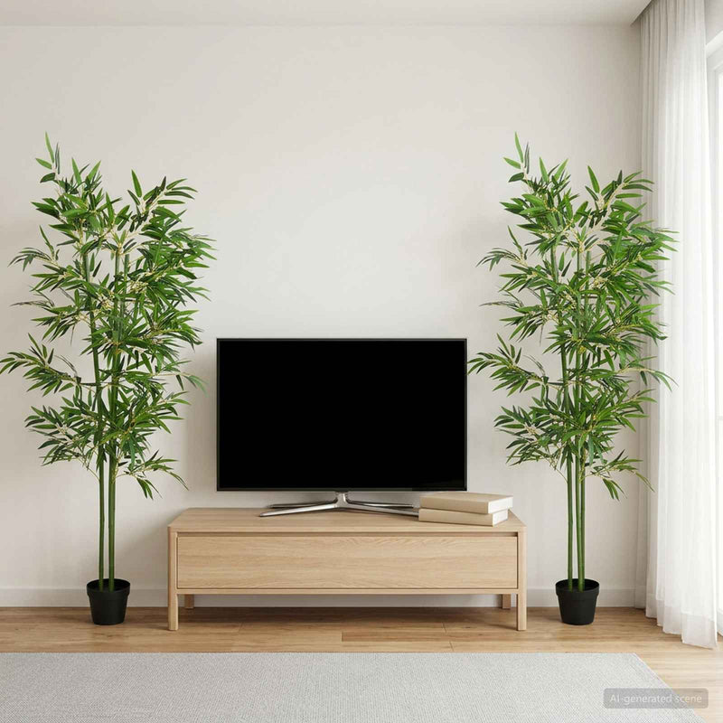 Copac Bambus Artificial 4 buc. Verde 60 x 18 x 190 cm