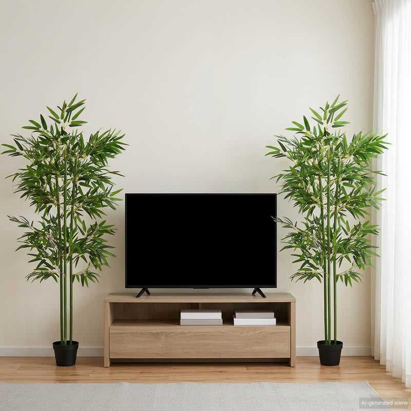 Copac Bambus Artificial 2 buc. Verde 45 x 18 x 175 cm