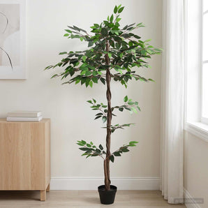 Plantă artificială de Ficus Verde 85 x 18 x 160 cm