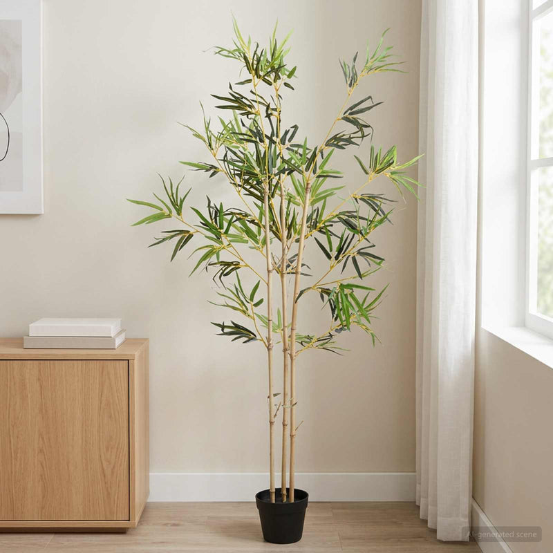 Copac Bambus Artificial Verde 55 x 16 x 150 cm