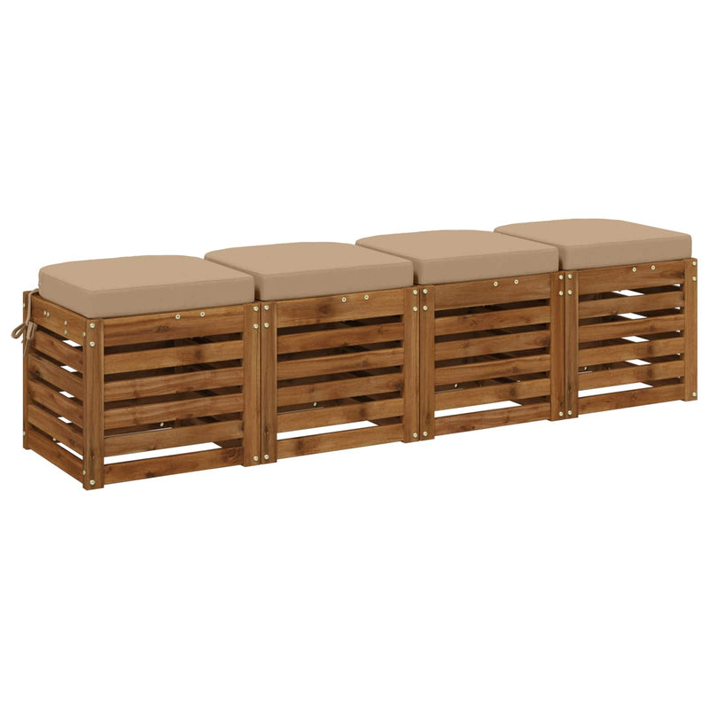 Set de perne de 4 piese SOEST 4 pcs 100% Polyester Nisipiu