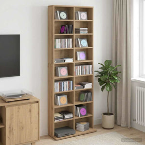 Dulap pentru CD-uri Stejar Artizanal 65 x 23,5 x 175 cm