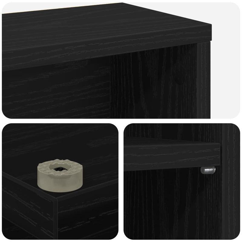 Dulap pentru CD-uri Stejar Negru 96 x 23,5 x 97,5 cm