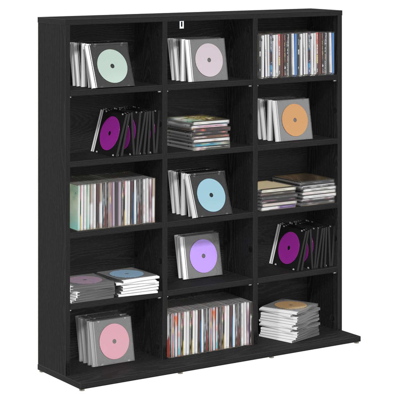 Dulap pentru CD-uri Stejar Negru 96 x 23,5 x 97,5 cm