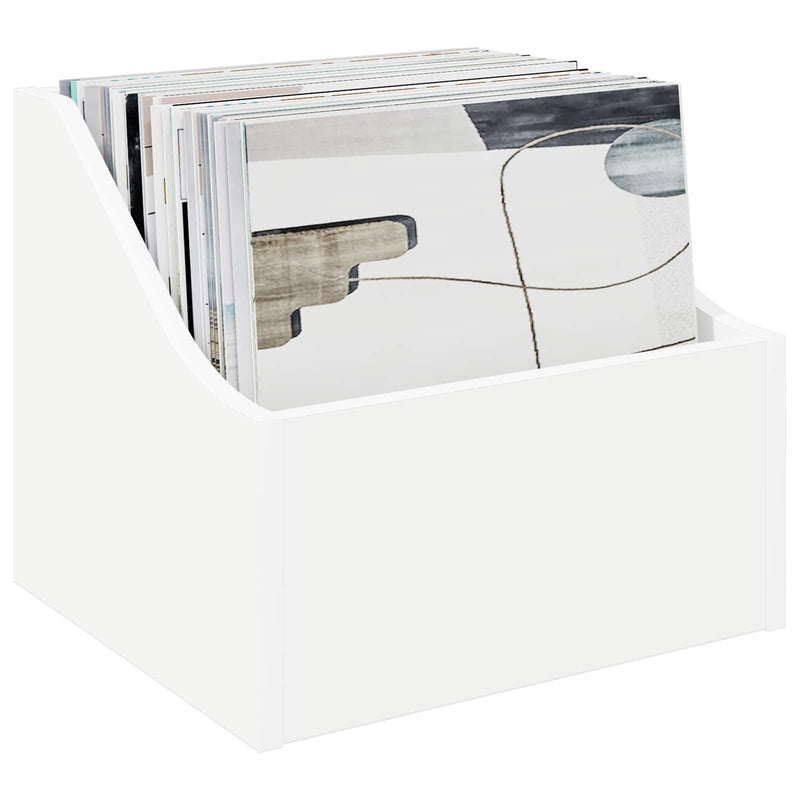 Cutie pentru LP-uri Alb 37 x 33 x 32 cm Lemn prelucrat