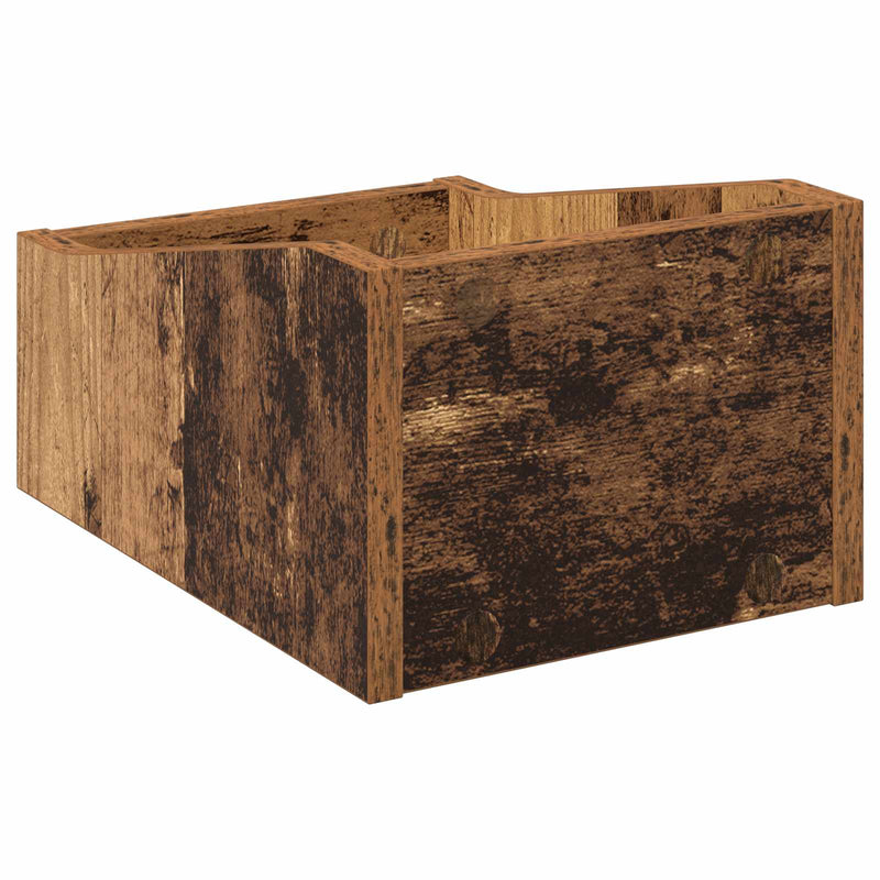 Cutie pentru LP-uri 2 buc. Lemn de stejar 23 x 33 x 16 cm