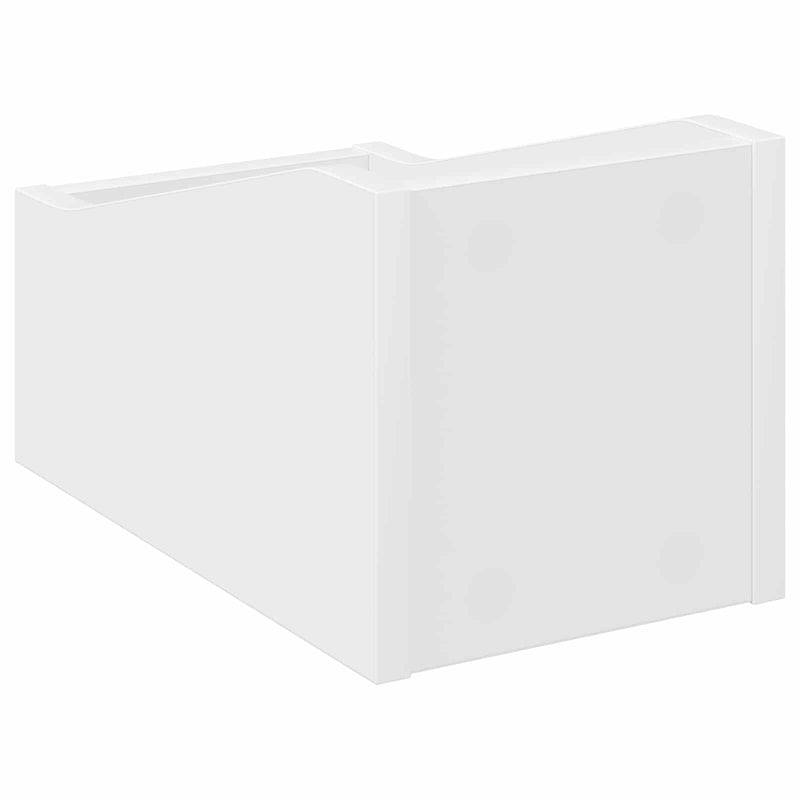 Cutie pentru LP-uri 2 buc. Alb 18 x 32 x 18 cm Lemn prelucrat