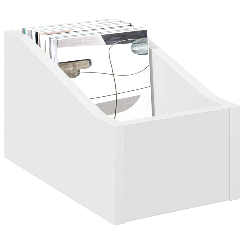 Cutie pentru LP-uri 2 buc. Alb 18 x 32 x 18 cm Lemn prelucrat