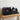 Cutie pentru albume de vinil 2 buc. Stejar Negru Lemn prelucrat