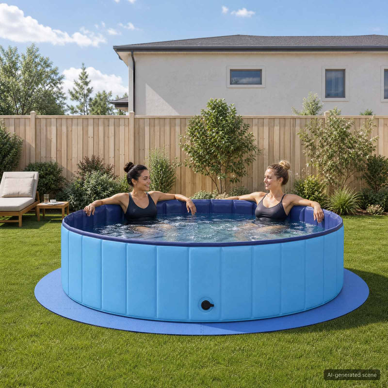 Covor de bazin pentru piscină 16 buc. Ø 235 cm Rotund Spumă EVA