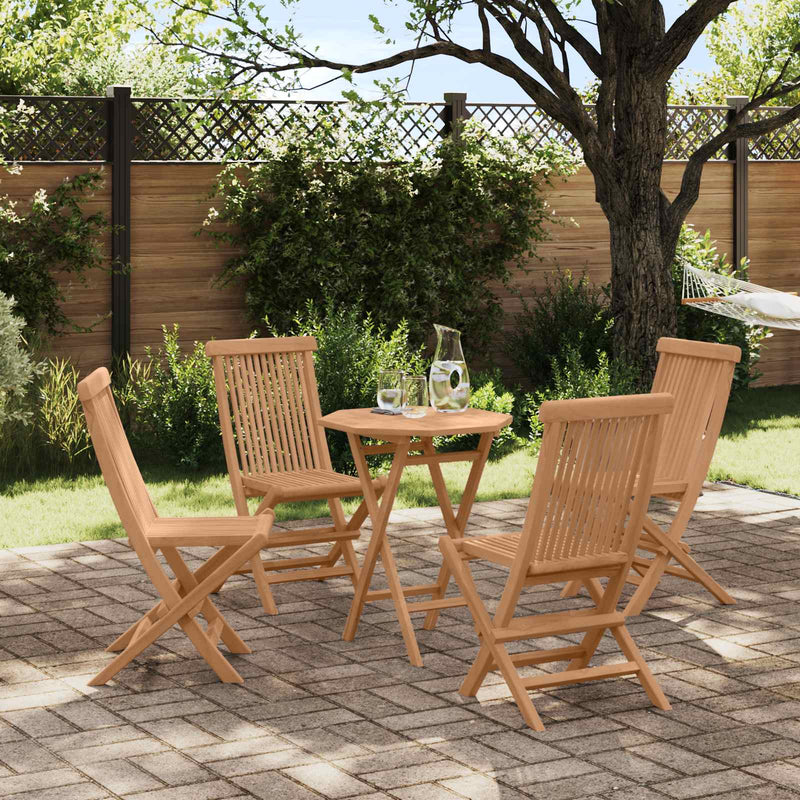 Set de grădină 5 buc. Maro Lemn Teak Solid