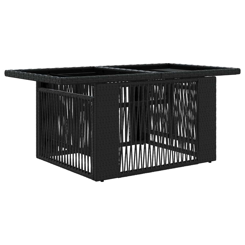 Set de canapele pentru grădină 12 buc. Negru și Alb crem