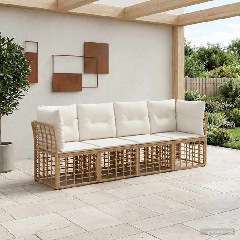 Set de canapele de exterior natural Poliester