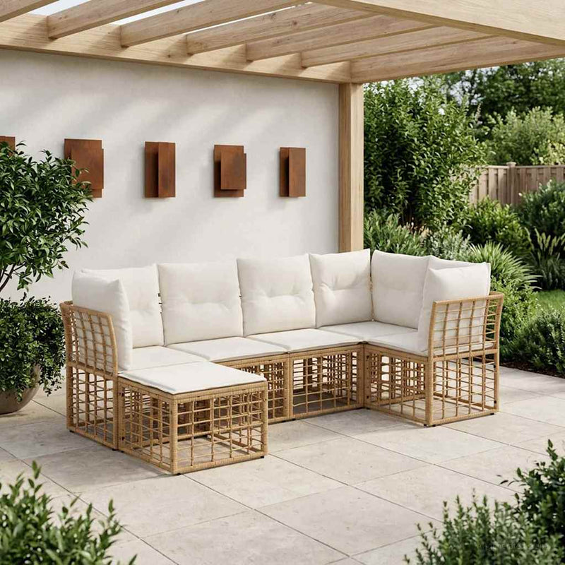 Set de canapele de exterior natural Poliester