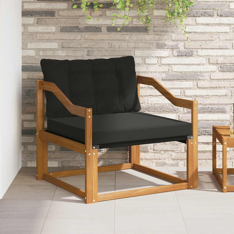 Set de canapele de exterior Lemn solid de Acacia și Textilene