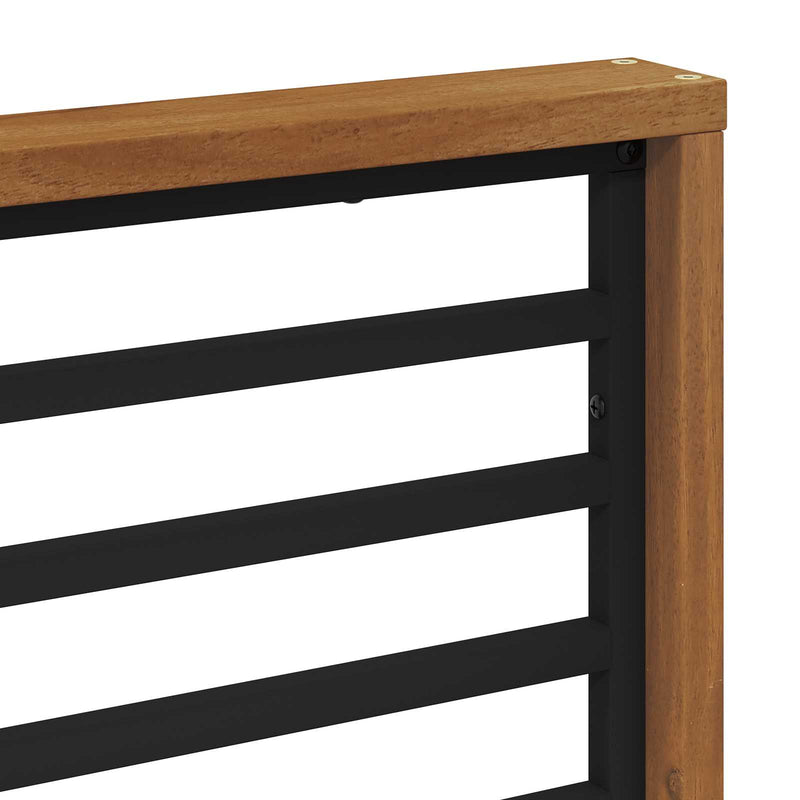 Canapea de exterior Lemn de acacia solid și poliester