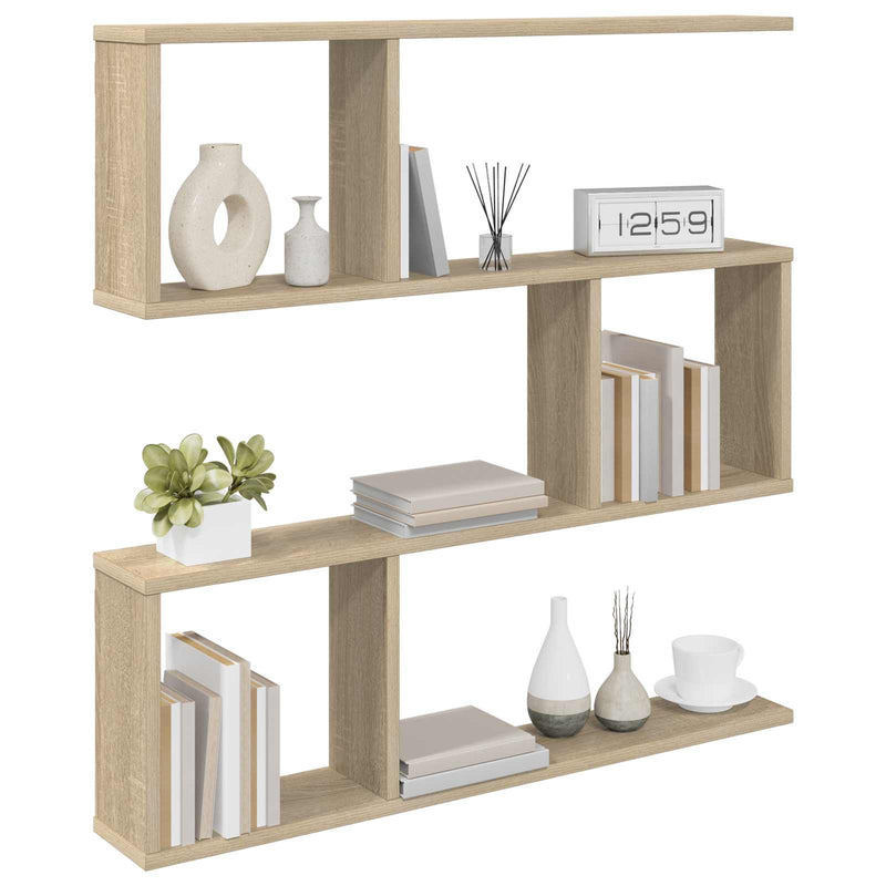 Raft de perete Stejar Sonoma 80 x 12 x 79,5 cm Lemn prelucrat