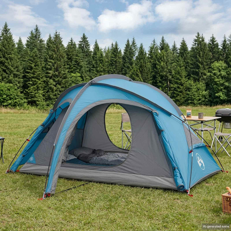 Cort de trekking cu prelată rezistent la apă 2 persoană