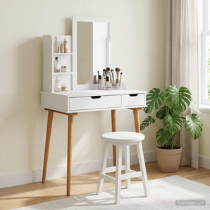 Set de Dressing FAUSKE 3 buc. Alb 76 x 50 x 143 cm