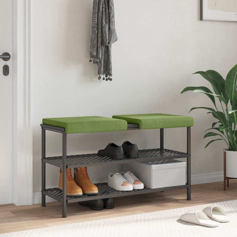 Perna pentru bancă 2 buc. Catifea Verde deschis Adâncime 35 cm